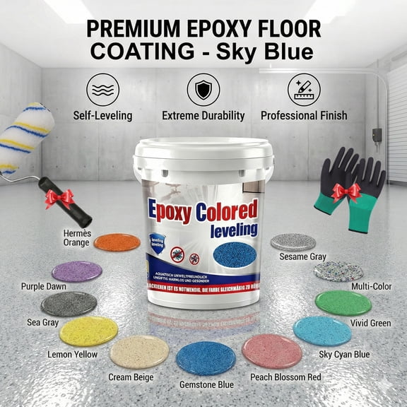 Epoxy floor paint,Epoxy Sand Floor Paint,garage floor paint,garage floor epoxy kit,High Gloss Marble Effect Coating,for Basement, Wood Floors, Garage,Outdoor