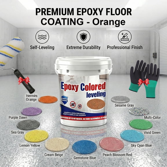 Epoxy floor paint,Epoxy Sand Floor Paint,garage floor paint,garage floor epoxy kit,High Gloss Marble Effect Coating,for Basement, Wood Floors, Garage,Outdoor