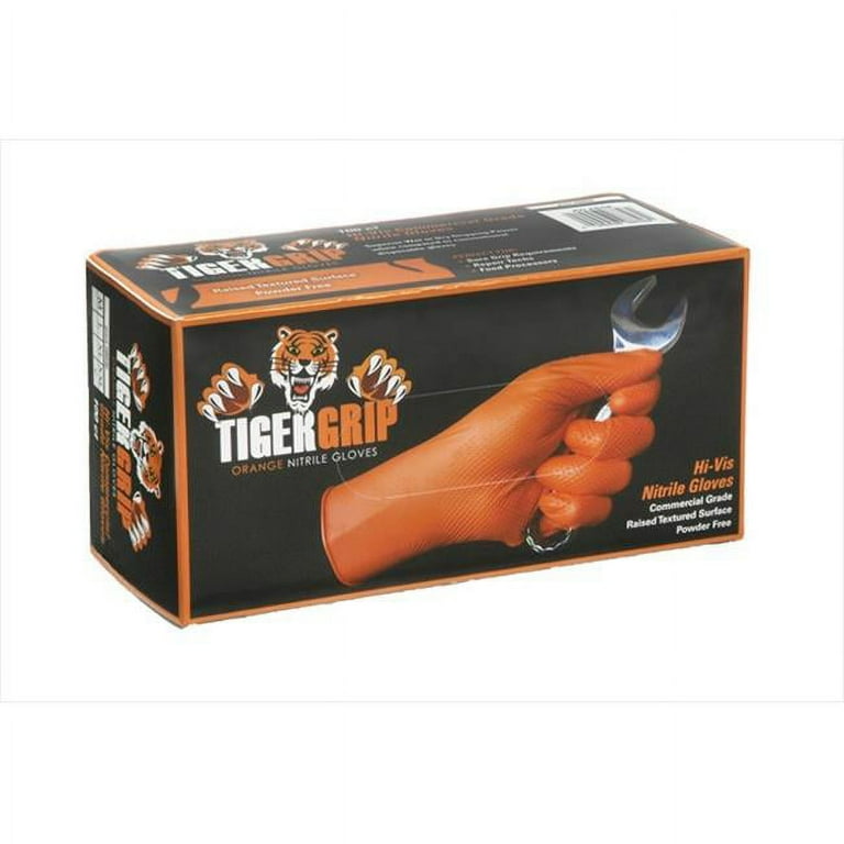 Protective Gloves Tiger Grip Nitrile Gloves Xl Eppco 8845 Tiger