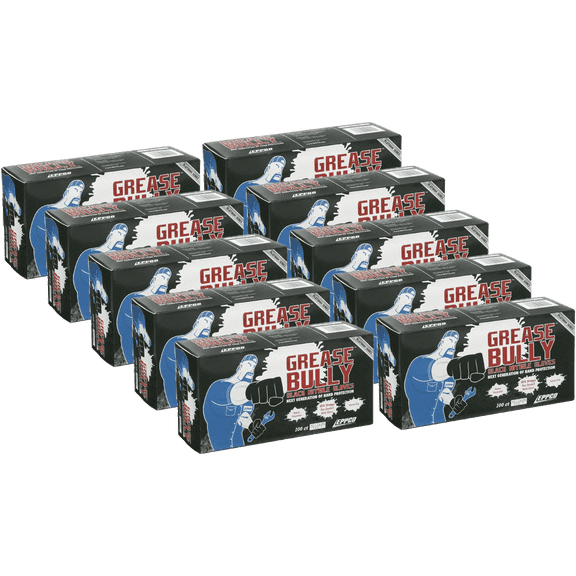 Eppco Grease Bully Black Nitrile Gloves - 6MIL - Microtexture - Powder & Latex Free - 1000 Per Case - Large
