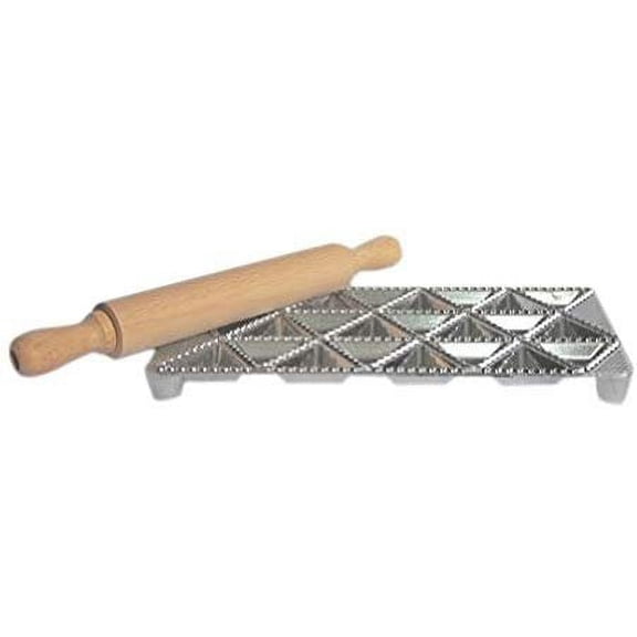 Eppicotispai 24 Triangle Holes Aluminium Maker with Rolling Pin