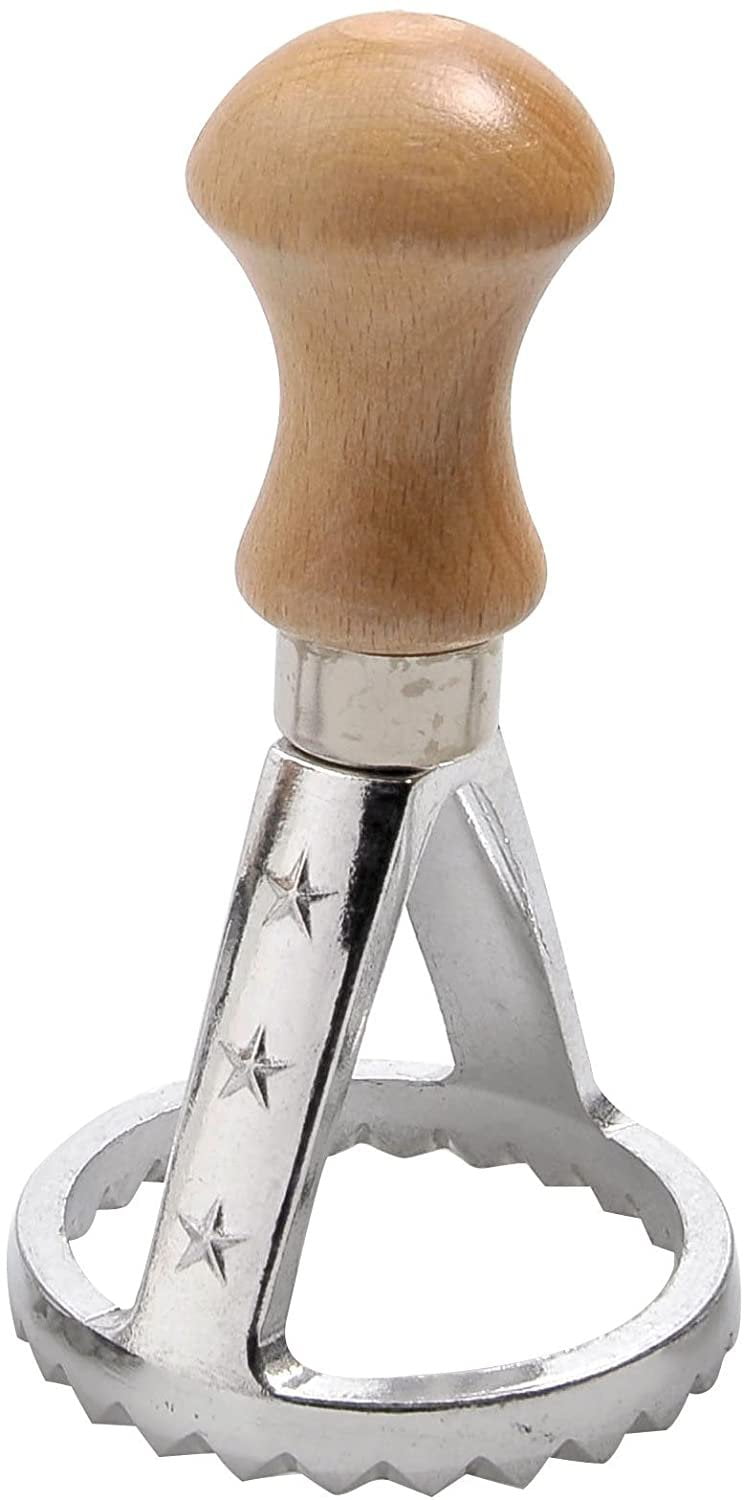 Eppicotispai Sunflower Ravioli Stamp - 2.8" Aluminum Cutter & Sealer With Beechwood Handle - View #7