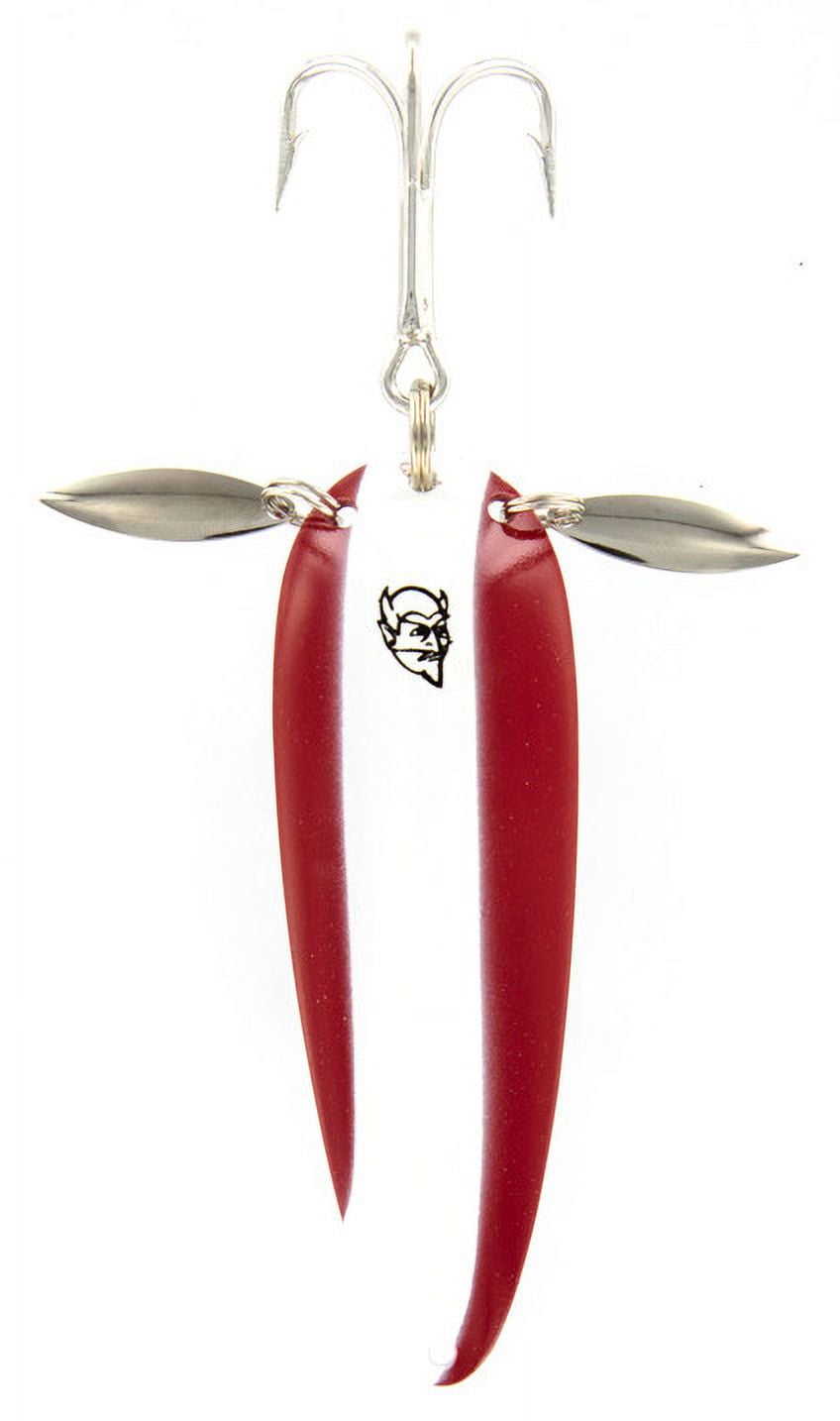 Eppinger Dardevle Klicker Spoon, Red & White, 2/5 oz., Fishing Spoons 