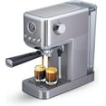 thumbnail image 1 of Epsilon Coffee Machine with Milk Frother, Compact 20-Bar Espresso Maker, Hot and Iced Coffee Maker with Removable Water Tank, Cold Brew Feature, and Steam Wand, 1.2L Capacity - Stainless Steel, 1 of 6