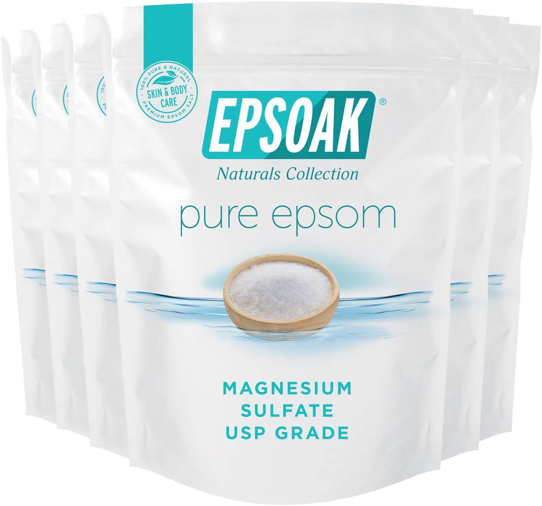Epsoak Epsom Salt 12 lb. Magnesium Sulfate USP. (Qty. 2 x 6lb. Bags