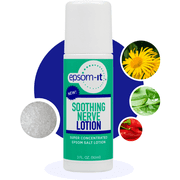 Epsom-It Soothing Nerve Lotion, Roll On Epsom-Salt Magnesium Lotion, Topical Magnesium Cream with Capsaicin & Arnica for Tired Muscles, Restless Legs and Sleep, 3oz