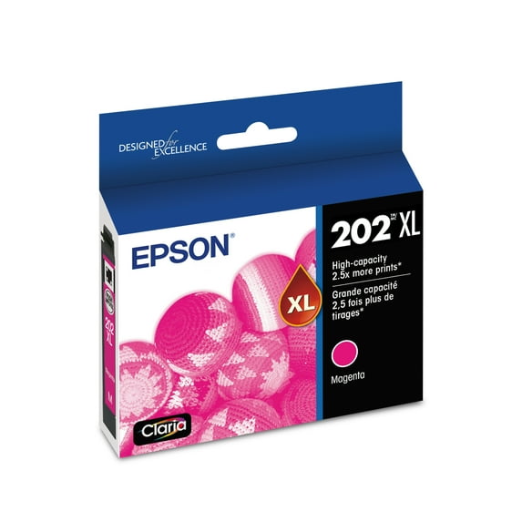 Epson 202 Claria Ink High Capacity Magenta Cartridge (T202XL320-S) Works with WorkForce WF-2860, Expression XP-5100