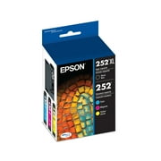 EPSON T252 DURABrite Ultra Genuine Ink High Capacity Black & Standard Color Cartridge Combo Pack