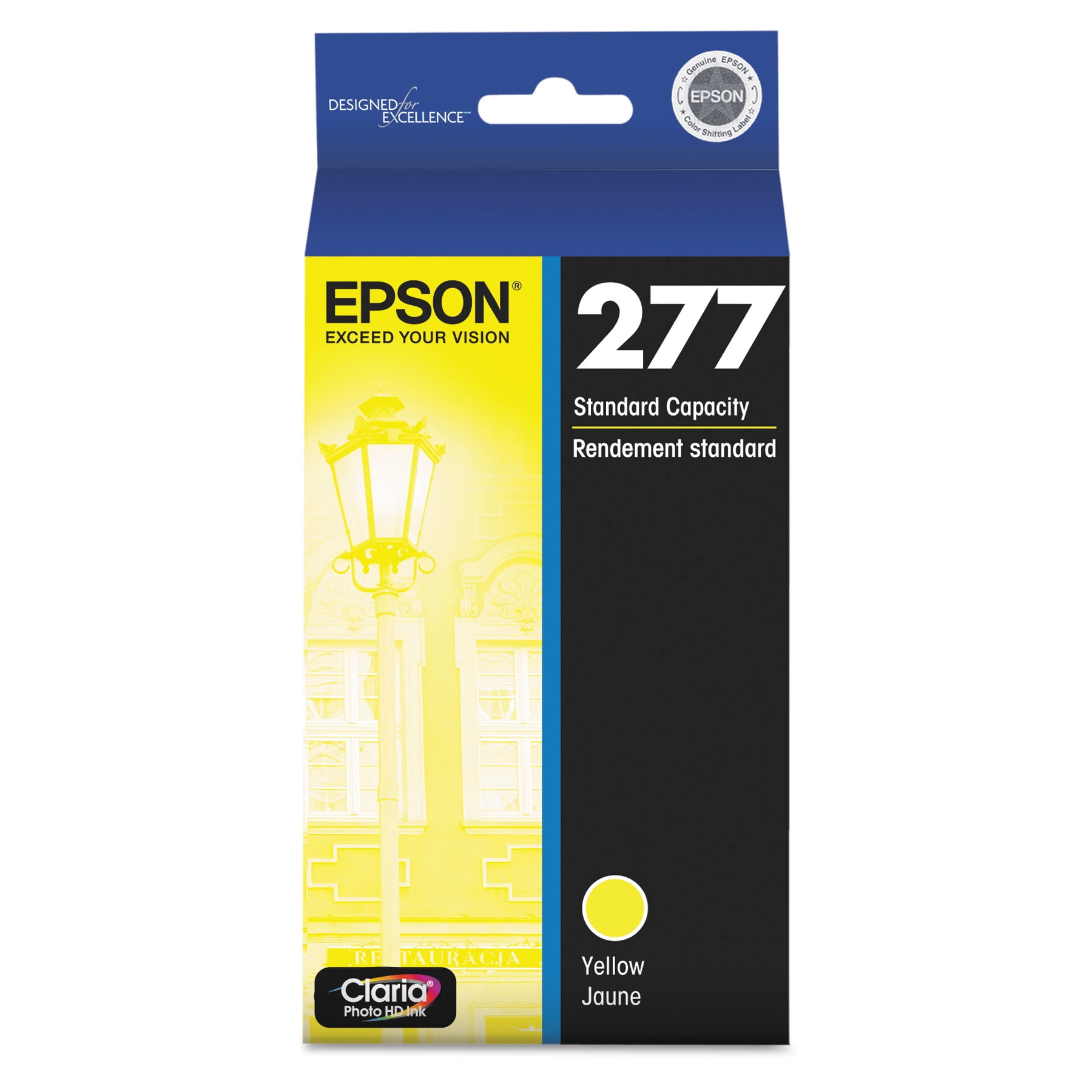 Epson 277 Claria Photo HD Ink High Capacity Yellow Cartridge (T277XL420-S) Works with Expression Photo XP-850, XP-860, XP-950, XP-960, XP-970