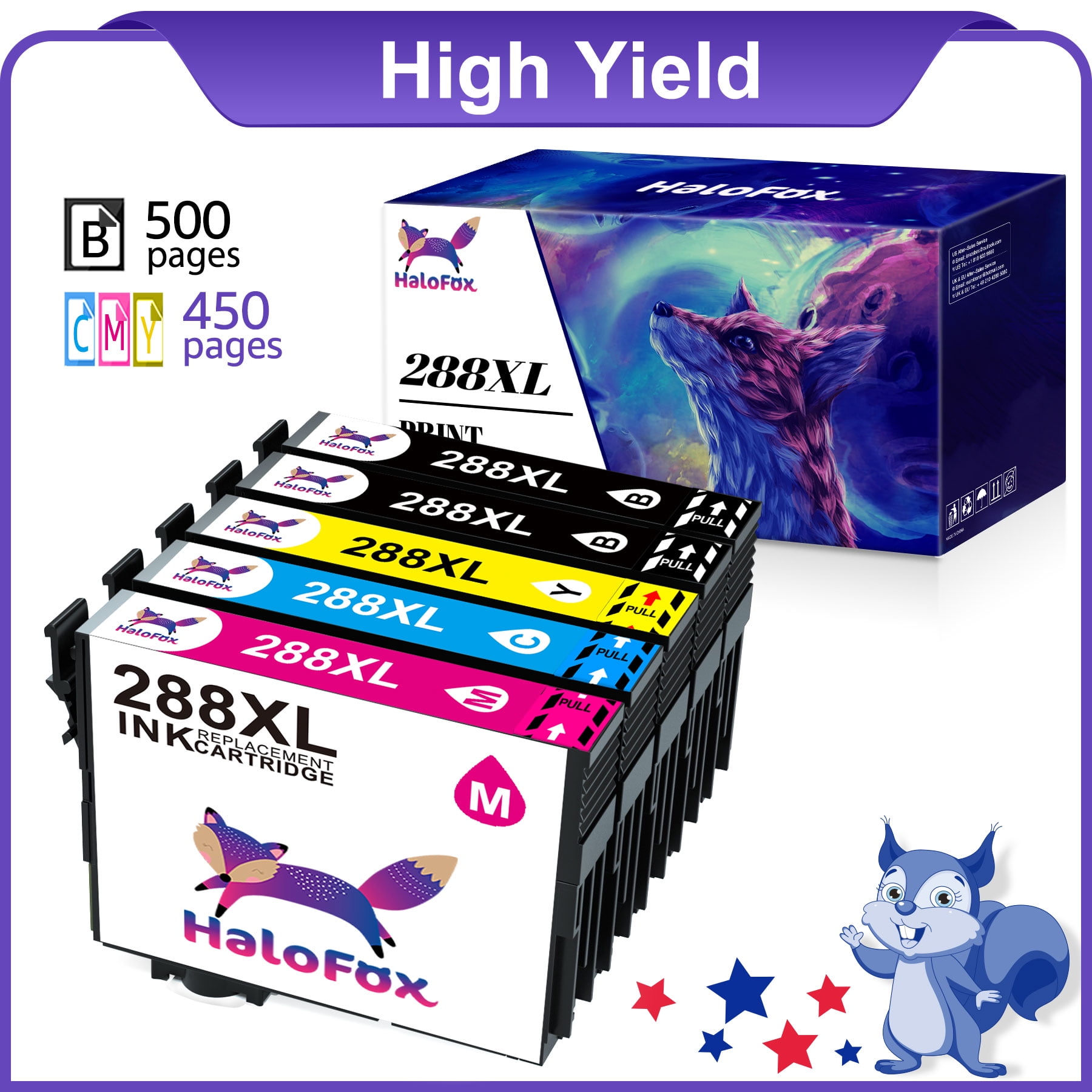 Epson 288XL 288 Ink Cartridges Compatible Replacement to Use with XP