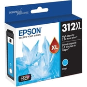 Epson 312 Claria Photo HD Ink High Capacity Cyan Cartridge (T312XL220-S) Works with Expression Photo XP-8500, XP-8600, XP-8700, XP-15000