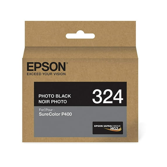 Epson 324 Photo Black Ink Cartridge, Standard (T324120)