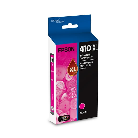 Epson 410 Claria Premium Ink High Capacity Magenta Cartridge (T410XL320-S) Works with Expression Premium XP-530, XP-630, XP-640, XP-7100, XP-830