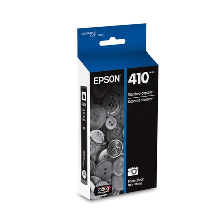 Epson 410 Claria Premium Ink Standard Capacity Photo Black Cartridge (T410120-S) Works with Expression Premium XP-530, XP-630, XP-640, XP-7100, XP-830. Sold without Manufacturer warranty