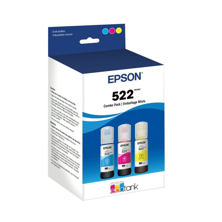 T522520-S (T522) Ultra High-Capacity Ink, Cyan/Magenta/Yellow, 3/Pack T522520-S (T522) Ultra High-Capacity Ink, Cyan/Magenta/Yellow, 3/Pack