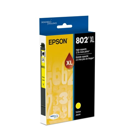 Epson 802 DURABrite Ultra Ink High Capacity Yellow Cartridge (T802XL420-S) Works with WorkForce Pro WF-4720, WF-4730, WF-4734, WF-4740