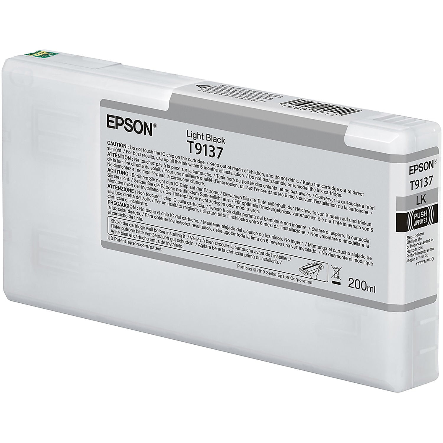 Epson 913 Light Black Ink Cartridge Standard Yield T913700