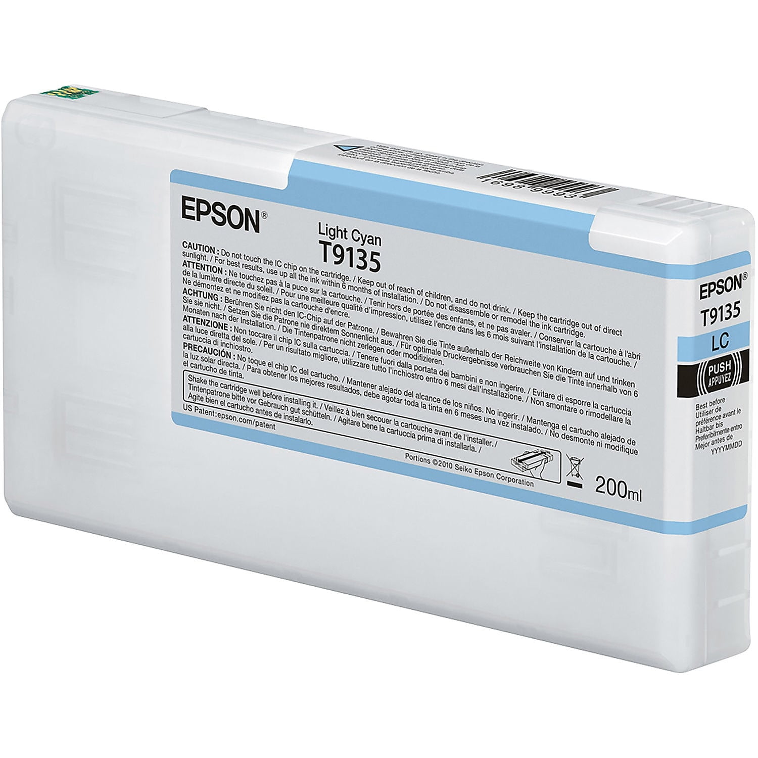 Epson 913 Light Cyan Ink Cartridge Standard Yield T913500