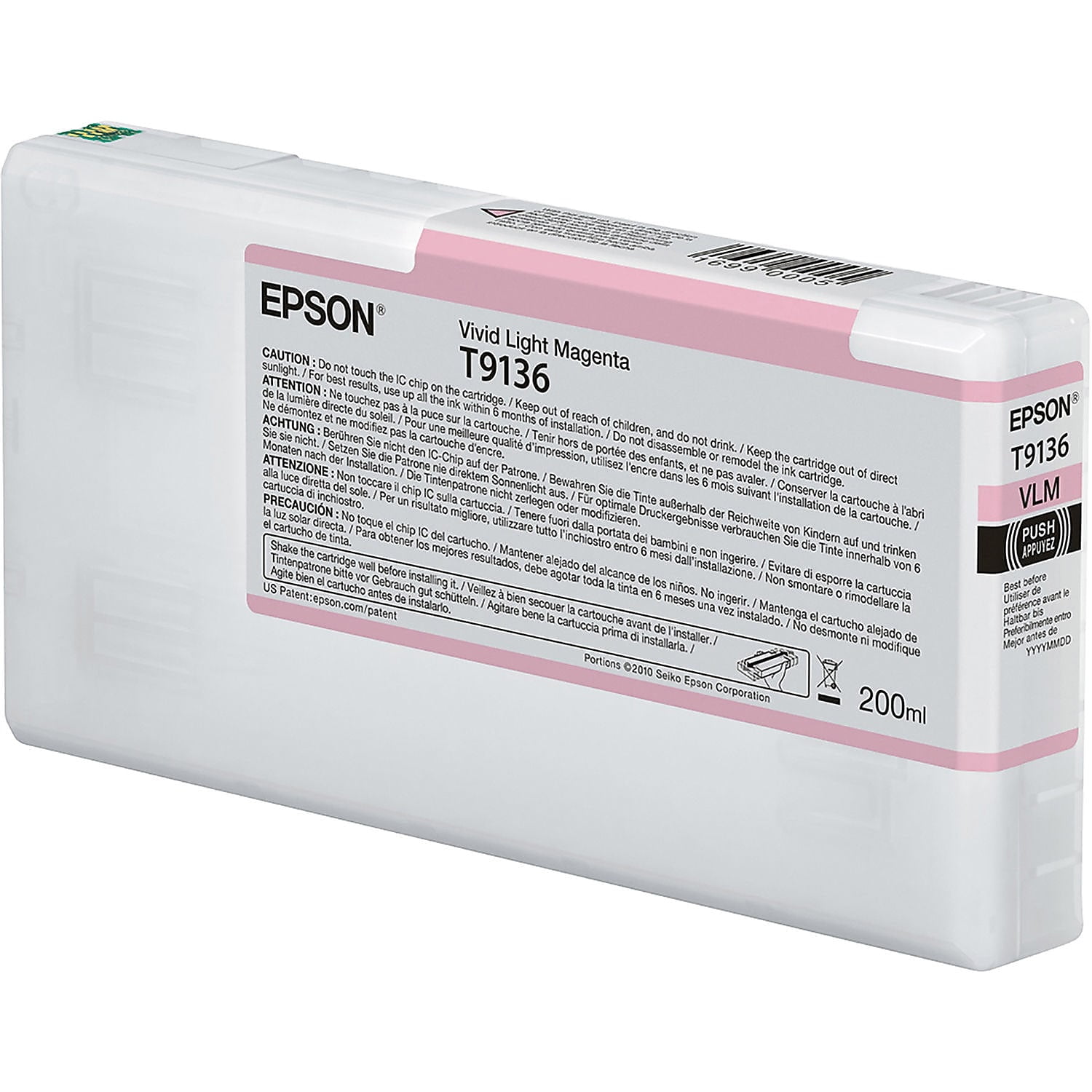 Epson T913 - 200 ml - vivid light magenta - original - ink cartridge - for SureColor P5000, SC-P5000