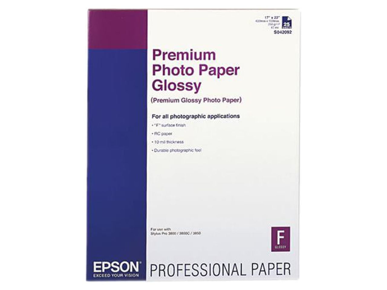 Epson Premium Glossy Photo Paper 4 x 6 Pack Of 100 Sheets S041727 - Office  Depot
