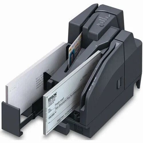 Epson CaptureOne TMS1000 A41A266011 Desktop Check Scanner with MICR, USB 2.0, Automatic Document Feeder, Black & White Imaging