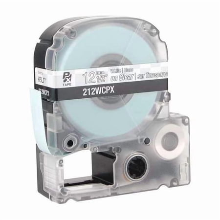 Epson Label Cartridge, White/Clear, Labels/Roll: Continuous 212WCPX