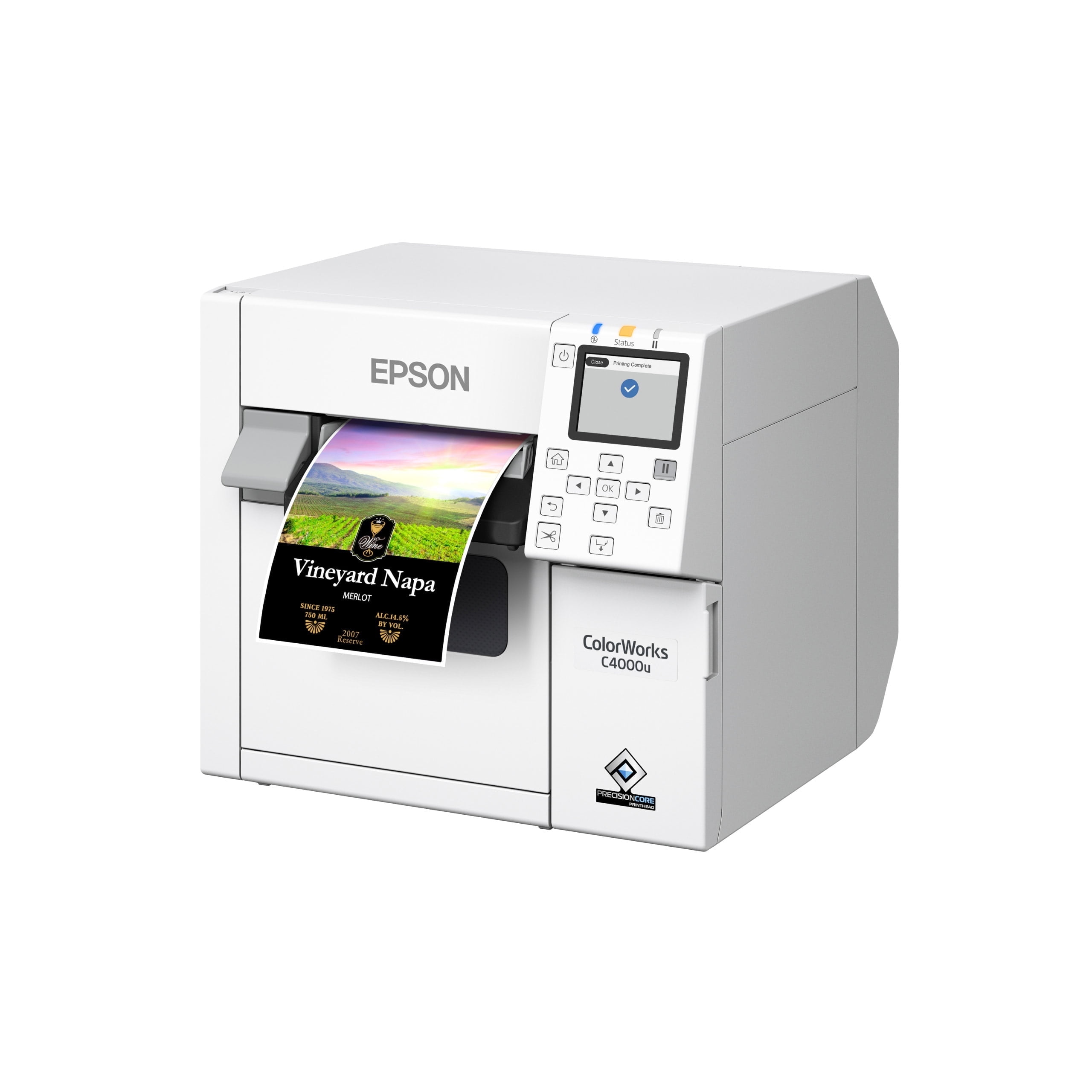 Epson CW-C4000 Compact Inkjet Label Printer, PrecisionCore Tech
