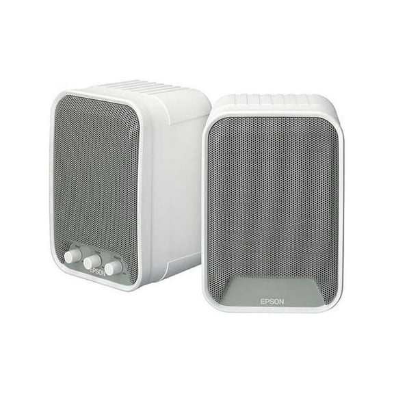 Epson ELPSP02 2.0 Speaker System - 30 W RMS - White