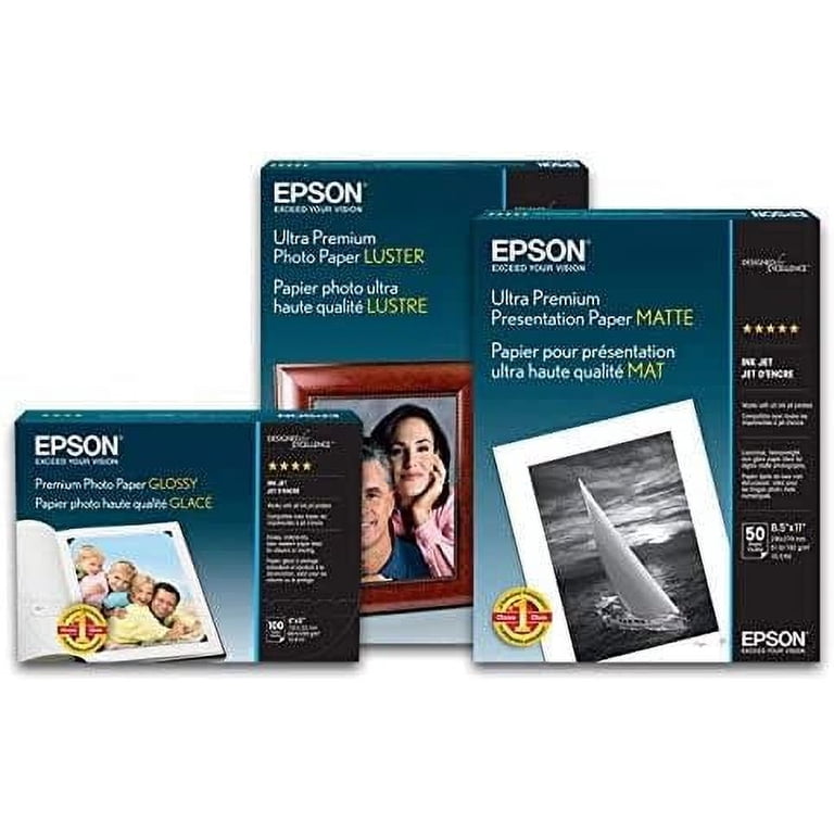 Epson Ultra Premium Photo Paper Luster, White, 8.5x11 - Walmart.com