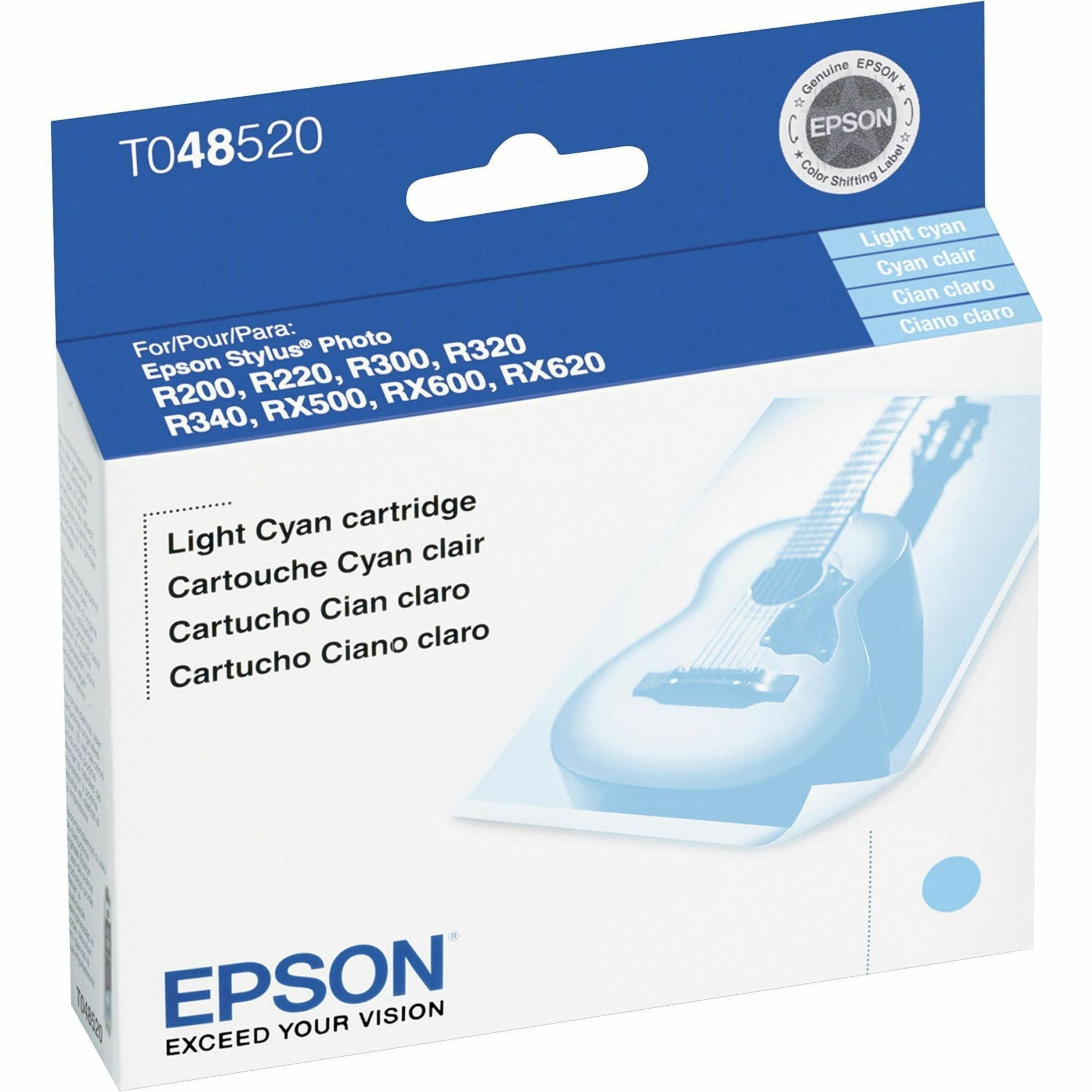 Epson T0485 Original Ink Cartridge - Inkjet - Light Cyan - 1 Each Epson T0485 Original Ink Cartridge - Inkjet - Light Cyan - 1 Each