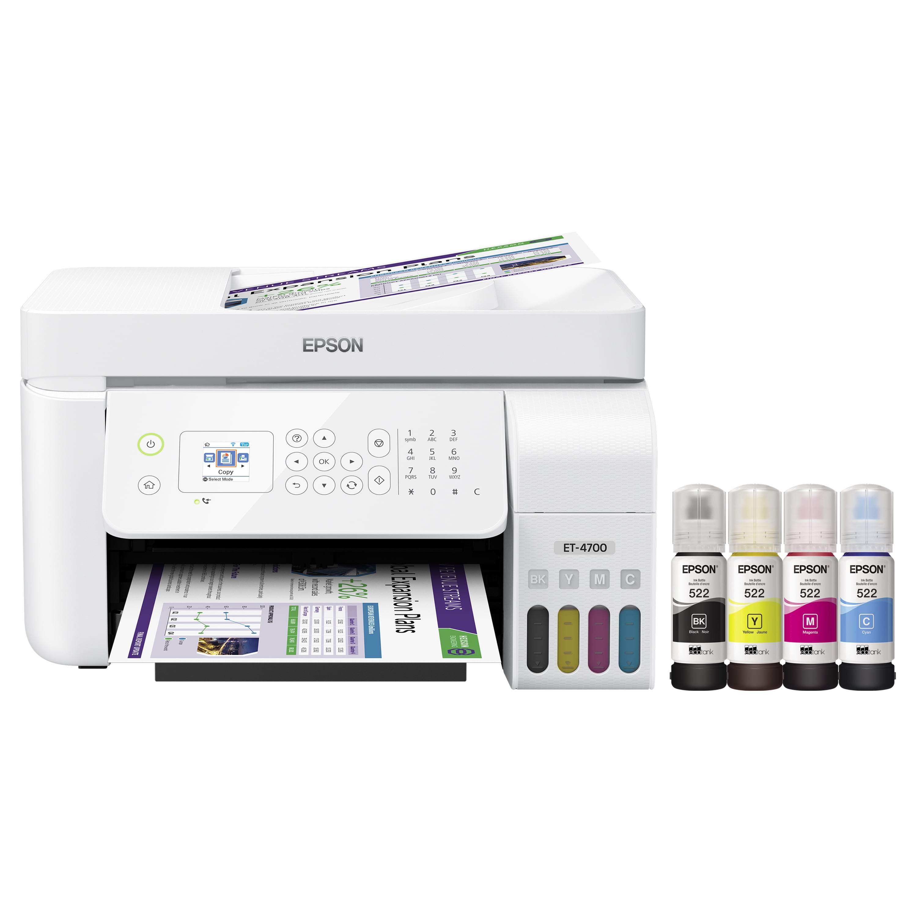 Epson EcoTank ET-4700 Wireless All-in-One Color Supertank Printer