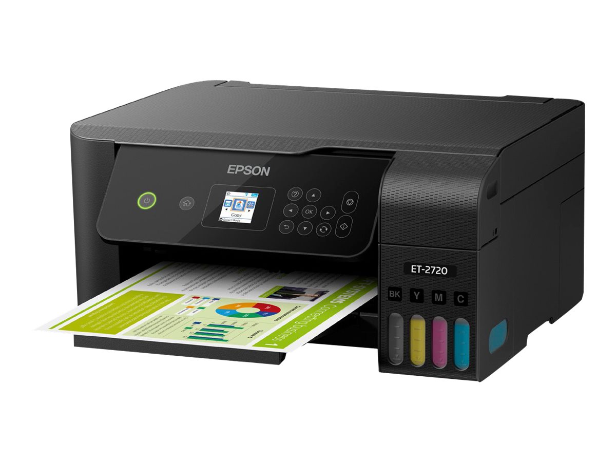 Epson EcoTank ET-2720 Wireless All-in-One Color Supertank Printer - Black - image 1 of 7