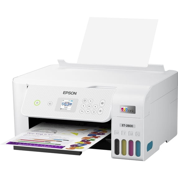 Pre-Owned Epson EcoTank ET-2800 Wireless All-in-One Color Inkjet ...