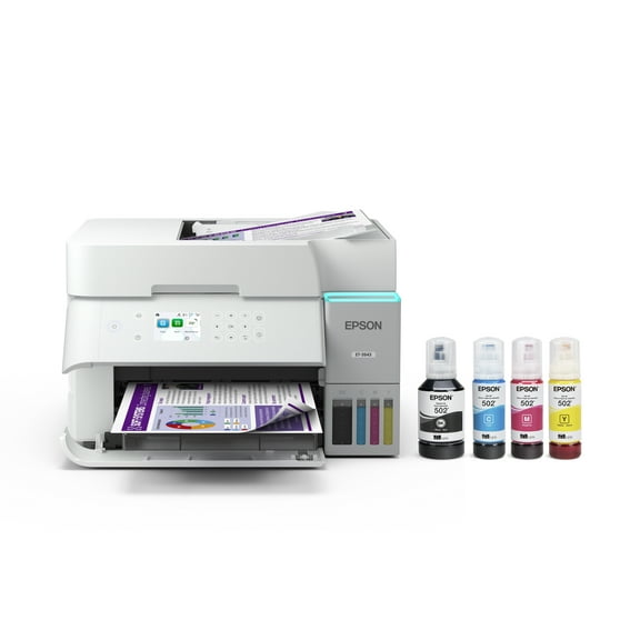 Epson EcoTank ET-3943 Wireless All-in-One Color Supertank Printer White