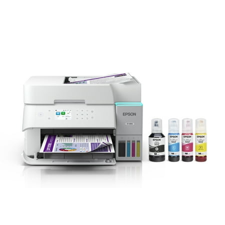 Epson - EcoTank ET-3950 Wireless All-in-One Color Supertank Inkjet Printer - White