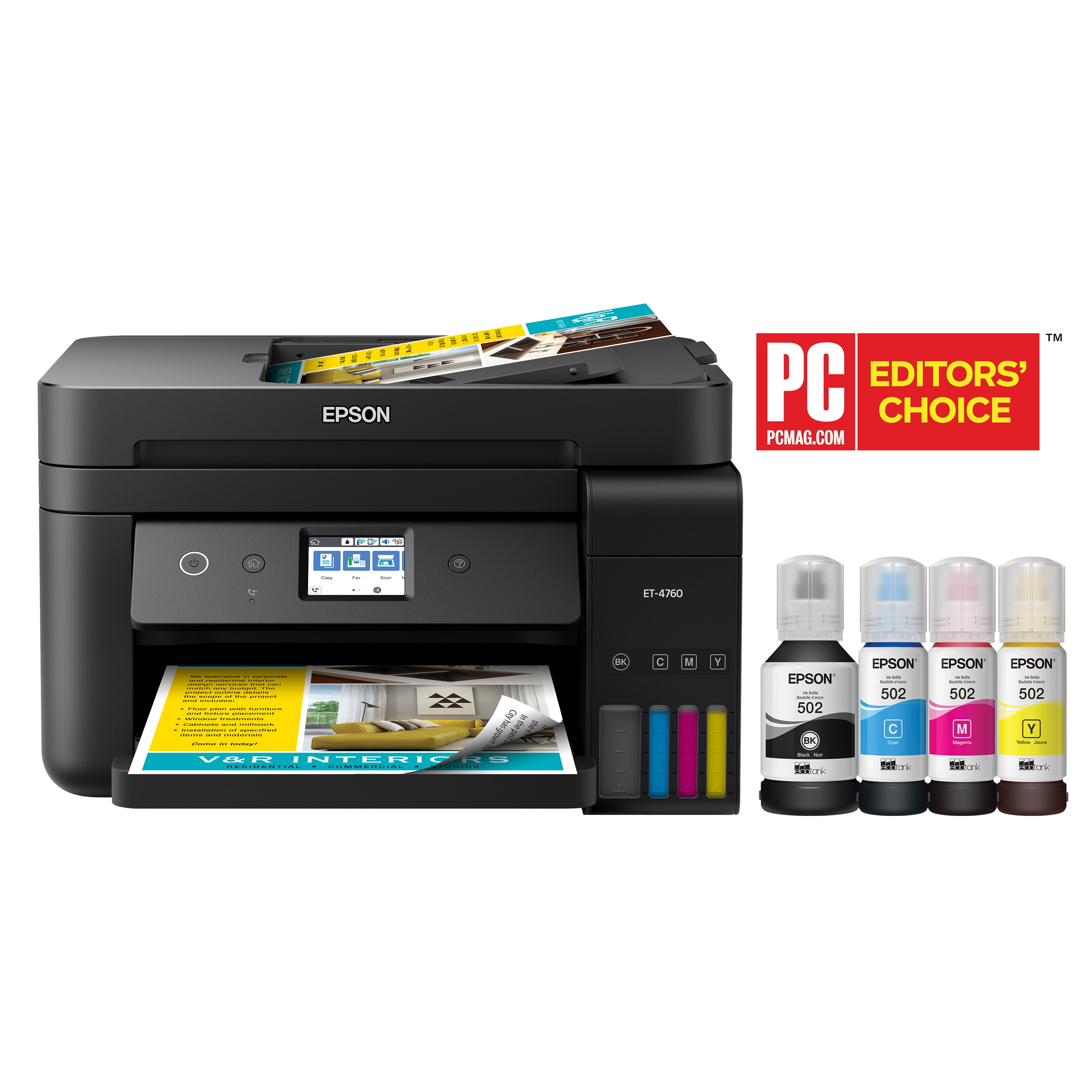 Used Epson EcoTank ET-4700 Wireless All-in-One Cartridge-Free Supertank  Inkjet Printer - Refurbished by Epson ** Item Note: Ink Levels Low **  C11CG85201-N