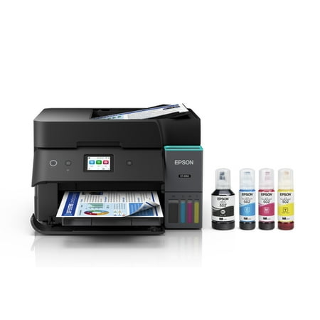 Epson - EcoTank ET-4950 Wireless All-in-One Color Supertank Inkjet Printer - Black