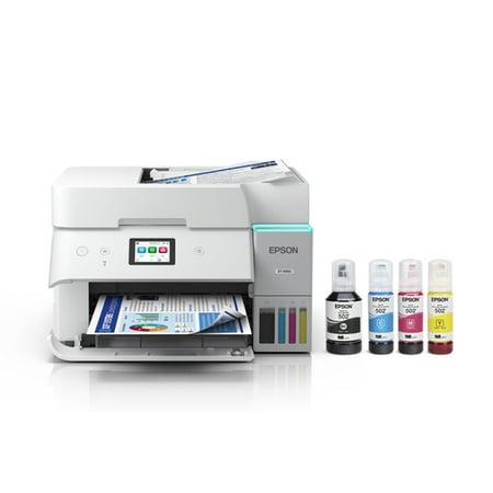 Epson - EcoTank ET-4950 Wireless All-in-One Color Supertank Inkjet Printer - White