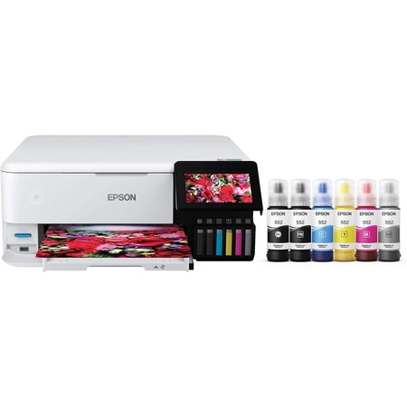 Epson EcoTank Photo ET-8500 Wireless Color All-in-One Supertank Printer with Scanner Copier, Ethernet and 4.3-inch Colorfull Touchscreen - White (Sold without manufacturer warranty) price history and forecast - Epson ET-8500 White