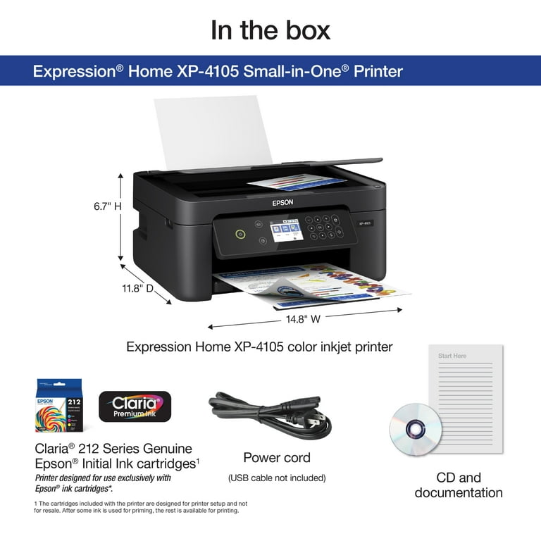 Epson Expression Home XP-4105 Wireless All-in-One Color Inkjet