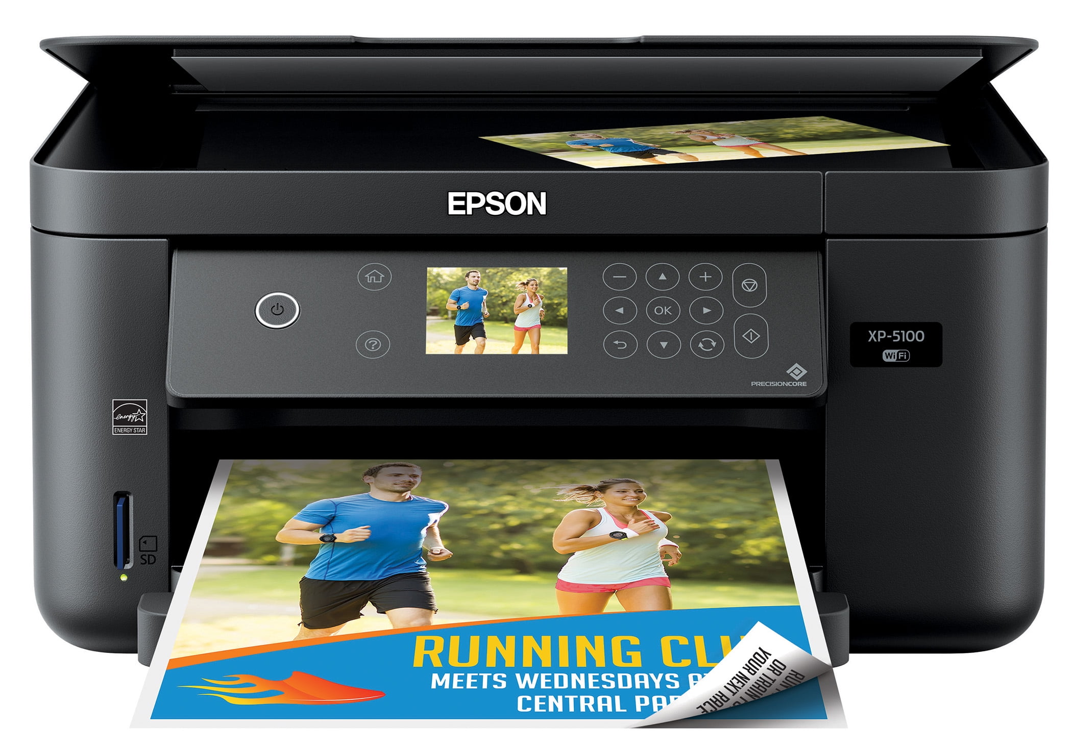 median Gavmild med tiden Epson Expression Home XP-5100 Wireless All-in-One Color Inkjet Printer -  Walmart.com