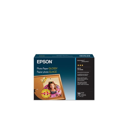 Epson S042038 Photo Paper - 4" x 6" - Glossy - 100 Sheet - White