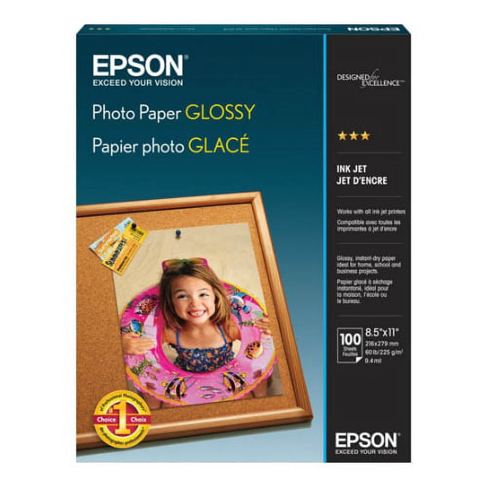 Epson Glossy Photo Paper- White S041271 - Walmart.com