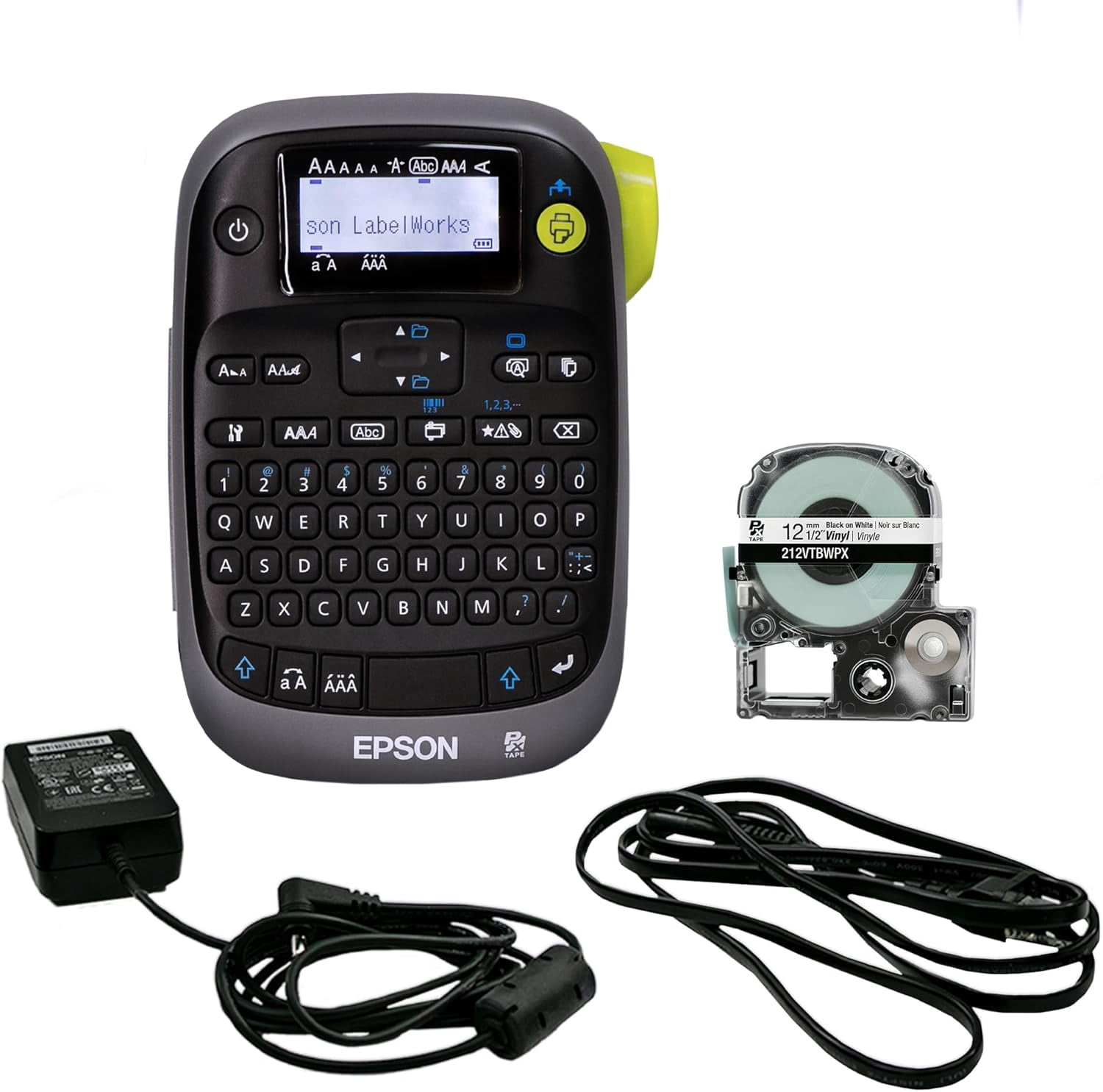 Epson LABELWORKS LW-PX300ADPT Industrial Label Maker with Adapter - Sticker & Magnetic Tape Compatible