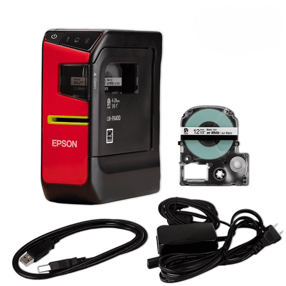 Epson LABELWORKS LW-PX400 Industrial Label Maker Kit - Wireless Portable Printer, Shrink Tube & Wrap Compatible