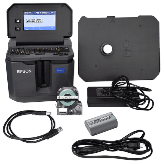 Epson LABELWORKS LW-Z5010PX Industrial Label Maker Kit - Accessories, PX 147' Bulk Label Rolls, Desktop Printer