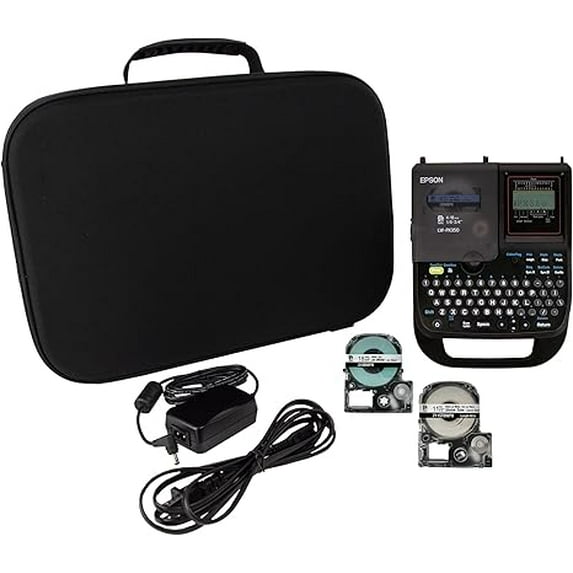 Epson LABELWORKS LW-PX350 Industrial Label Maker Kit - Includes: Epson LW-PX350, Semi-rigid Case, AC Adapter, (1) 3/4" Blk/Wht Tape (218BWPX), (1) 1/2" Blk/Wht Shrink Tube (211STBWPX) & Owners Manual