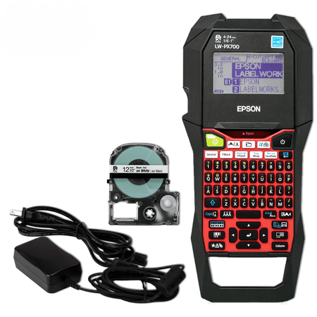 Epson LABELWORKS LW-PX700 Industrial Label Maker Kit - Portable Handheld Printer, Multiple Tape Types