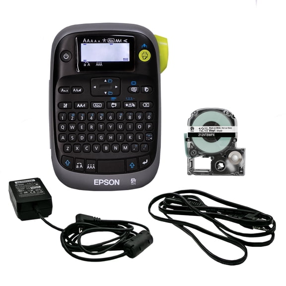 Epson Lw-px300adpt Industrial Label Maker For Office With Adapter - Sticker Labels  Magnetic Compatible Only Uses 203 And 205 Shrink Tubes Printer &