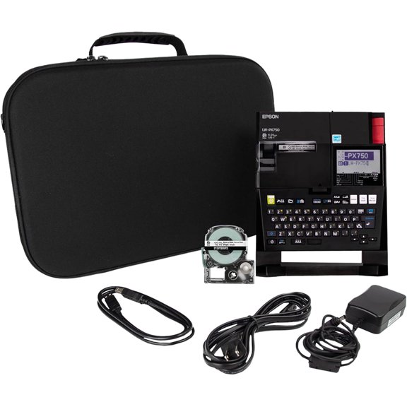 Epson LABELWORKS LW-PX750PCD Industrial Label Maker Kit - Portable Printer with Accessories, Multiple Tape Types